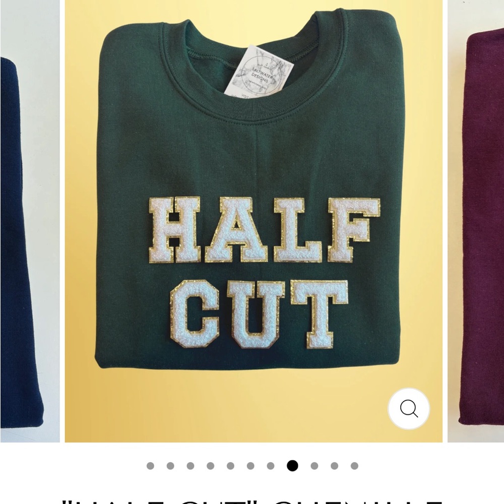 Green HALF CUT Sweatshirt